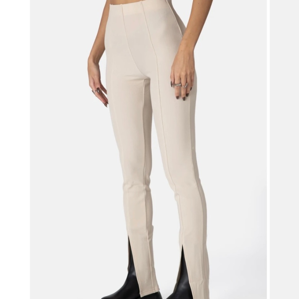 Adika Luxe Split-Front Pants size Medium